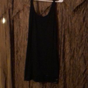 Black express slip dress